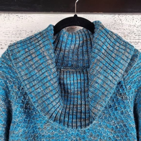 KL Khakis & Co  Cowl Neck Sweater Size Petite Medium - Picture 2 of 8